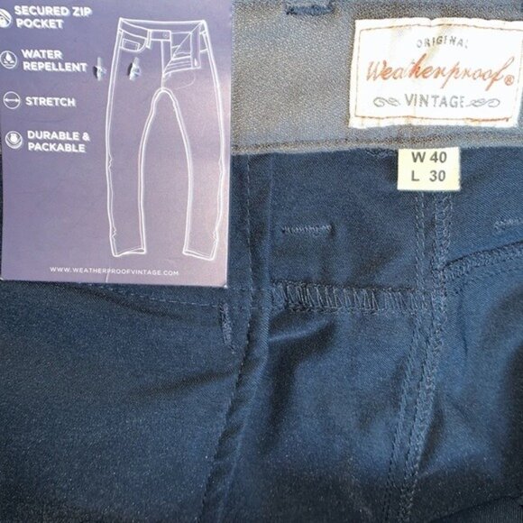 Weatherproof Vintage Mens Expedition Pants Straight Fit 40x30 Stretch Durable Wa - Picture 2 of 11